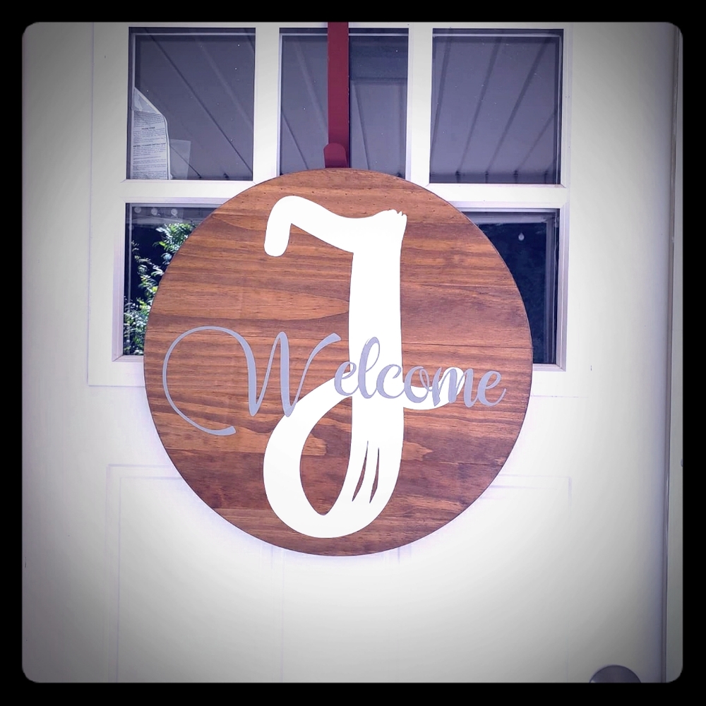 Custom Made Welcom/Initial Door Sign